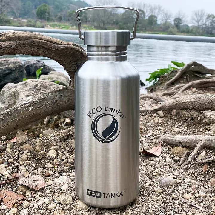 ecotanka megaTANKA 2.0L with Mega S.S. Lid & Kooler Cover (Dark Blue) – Combo Deal - Master