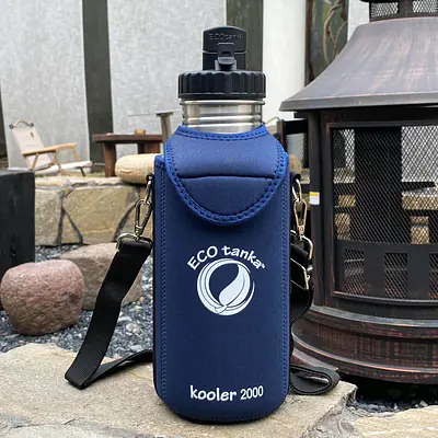 ecotanka megaTANKA 2.0L with Mega PP Lid & Kooler Cover (Dark Blue) – Combo Deal secondary image